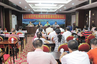 全区知识产权网站管理暨通讯员培训班在巴马举办